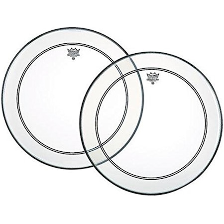 Remo 18 in. Powerstroke 3 Clear Bass Drum Batter Head with White Falam Patch P31318C2-U